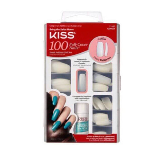 Kiss Coffin Nails 100 Full-Cover Nails