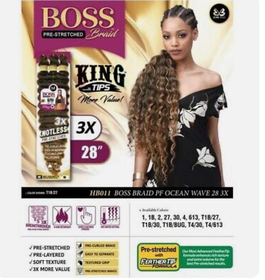Bobbi Boss 3X King Tip Body Wave 28”
